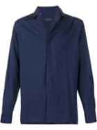 Lanvin Classic Shirt, Men's, Size: 40, Blue, Viscose/spandex/elastane