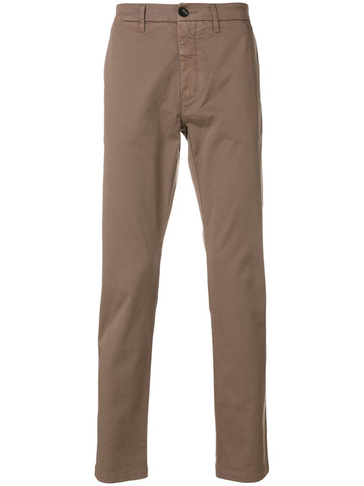 Eleventy Tailored Fitted Trousers - Brown