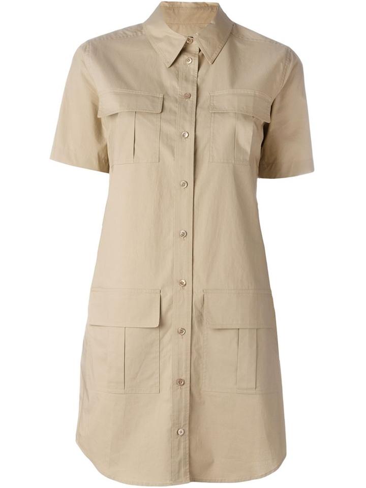 Equipment Patch Pocket Shirt Dress