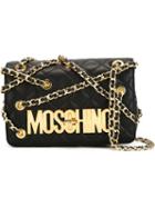 Moschino Quilted Crossbody Bag, Women's, Black, Polyurethane