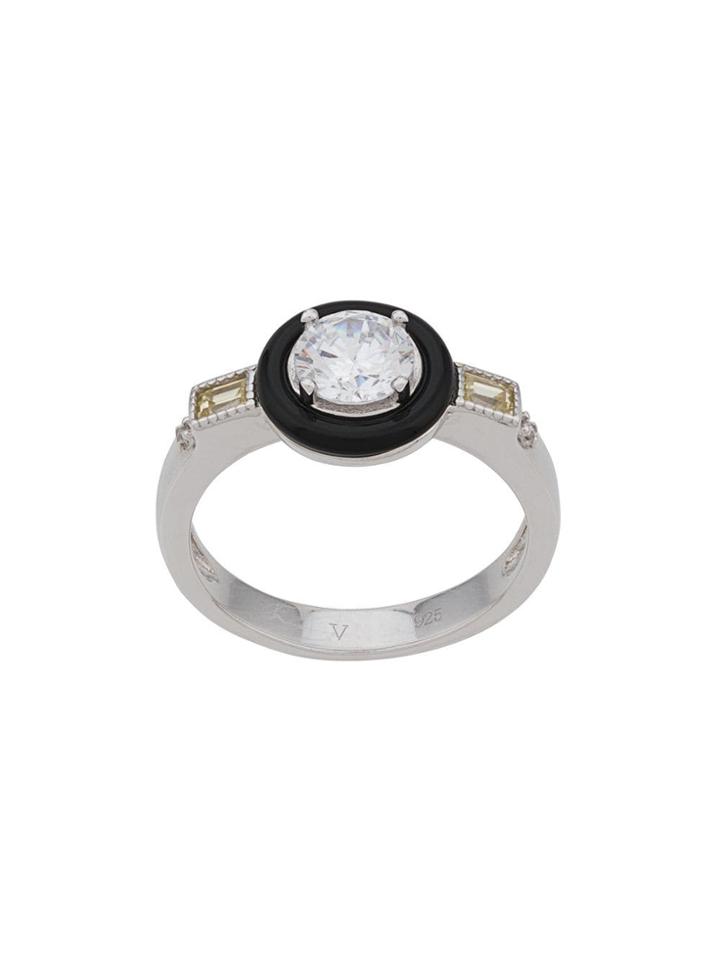 V Jewellery Marion Ring In Citrine - Silver