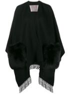 Herno Open Pocket Cape - Black