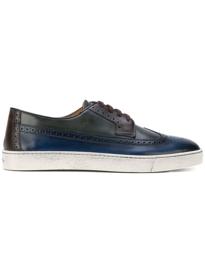 Santoni Brogue Sneakers - Blue