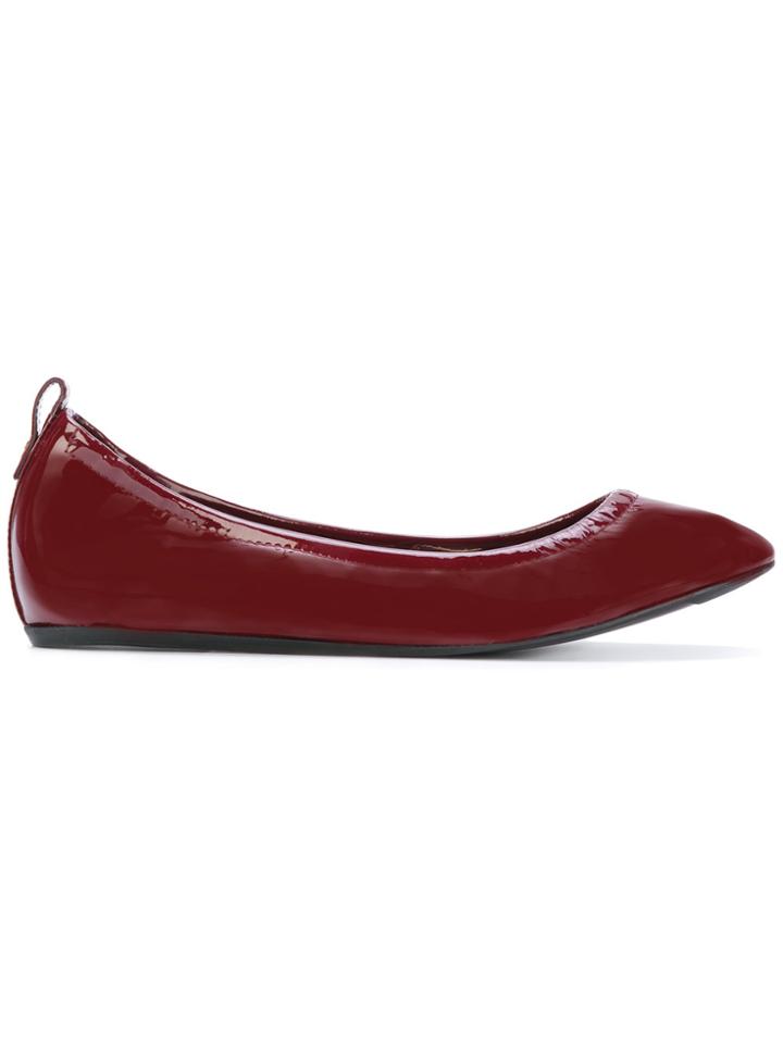 Lanvin Elasticated Ballerina Shoes - Pink & Purple