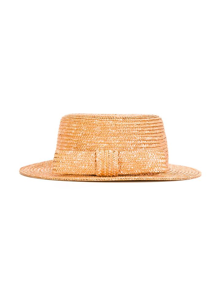 Mi Mi Sol Straw Hat, Girl's, Size: 54 Cm, Brown