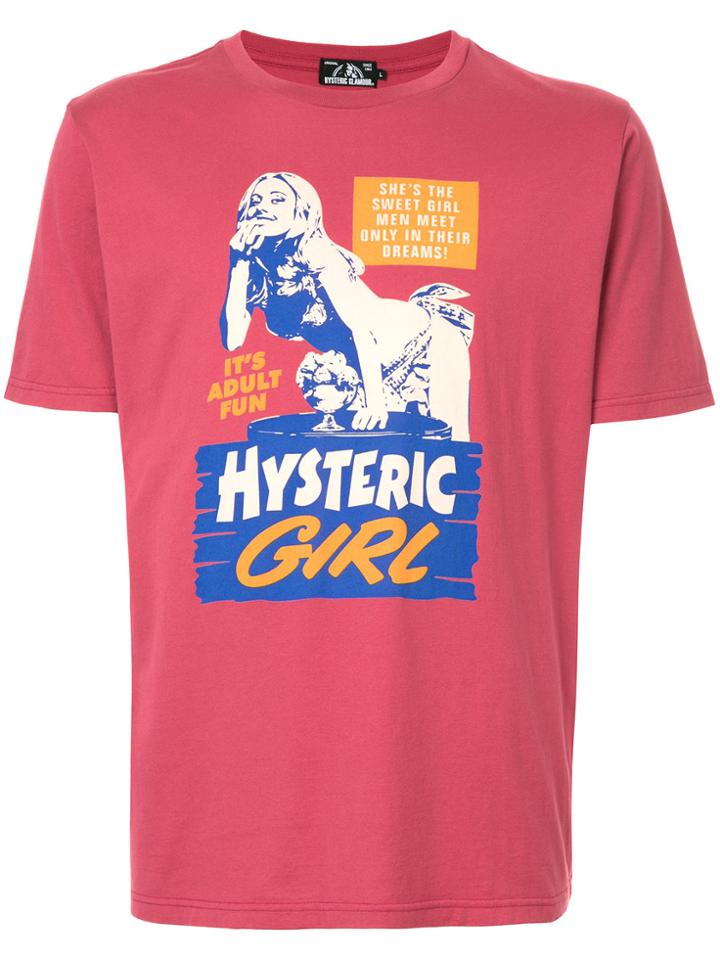 Hysteric Glamour Logo Patch T-shirt - Pink & Purple