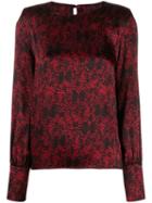 Federica Tosi Butterfly Print Blouse - Black