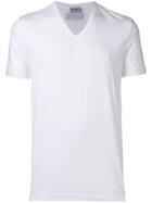 Dolce & Gabbana Underwear V-neck Logo Patch T-shirt - White