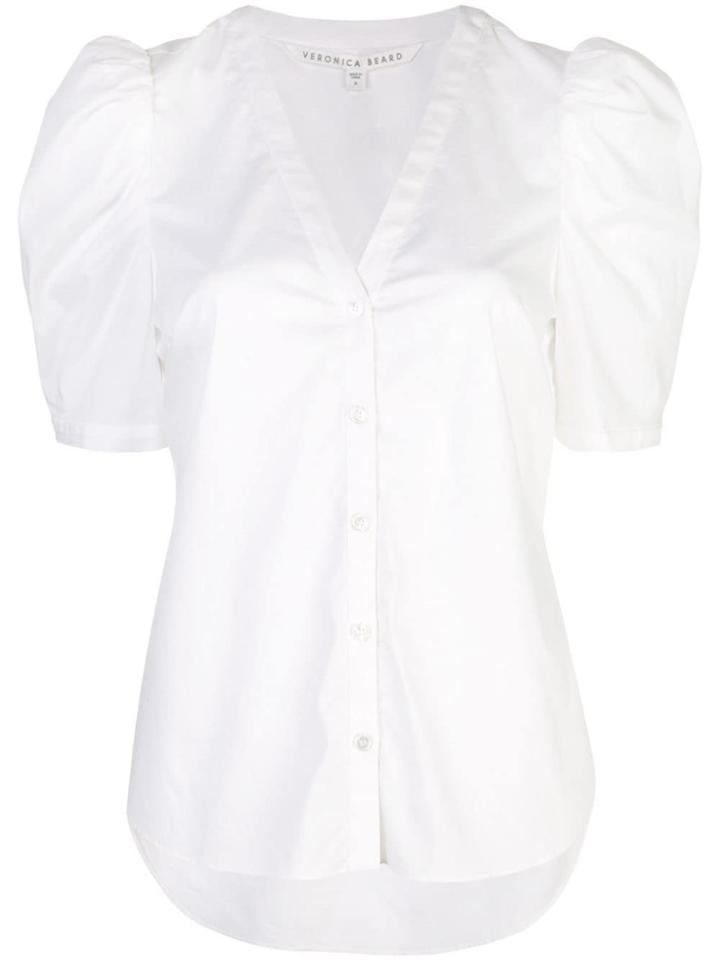 Veronica Beard Puff-sleeve Shirt - White