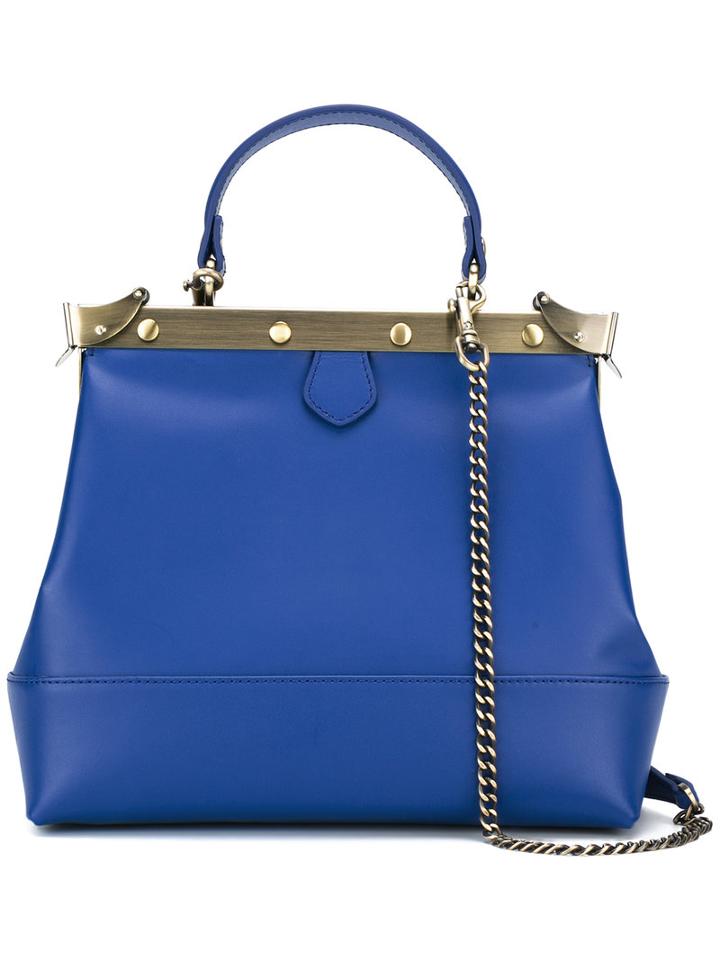 Tammy & Benjamin - Petit Charlie Bag - Women - Calf Leather/metal (other) - One Size, Women's, Blue, Calf Leather/metal (other)
