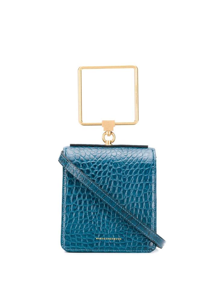 Marge Sherwood Logo Top-handle Tote - Blue