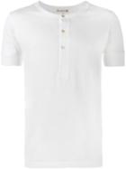 Merz B. Schwanen Henley T-shirt, Men's, Size: Large, White, Cotton
