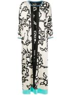 Chirazi Floral Print Cardi-coat - White