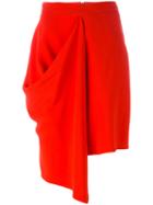 Stella Mccartney Draped Skirt, Women's, Size: 40, Red, Spandex/elastane/acetate/viscose