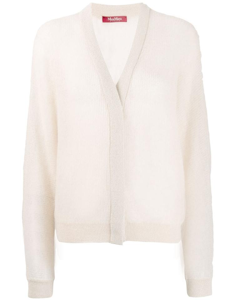 Max Mara Studio Knitted Cardigan - White