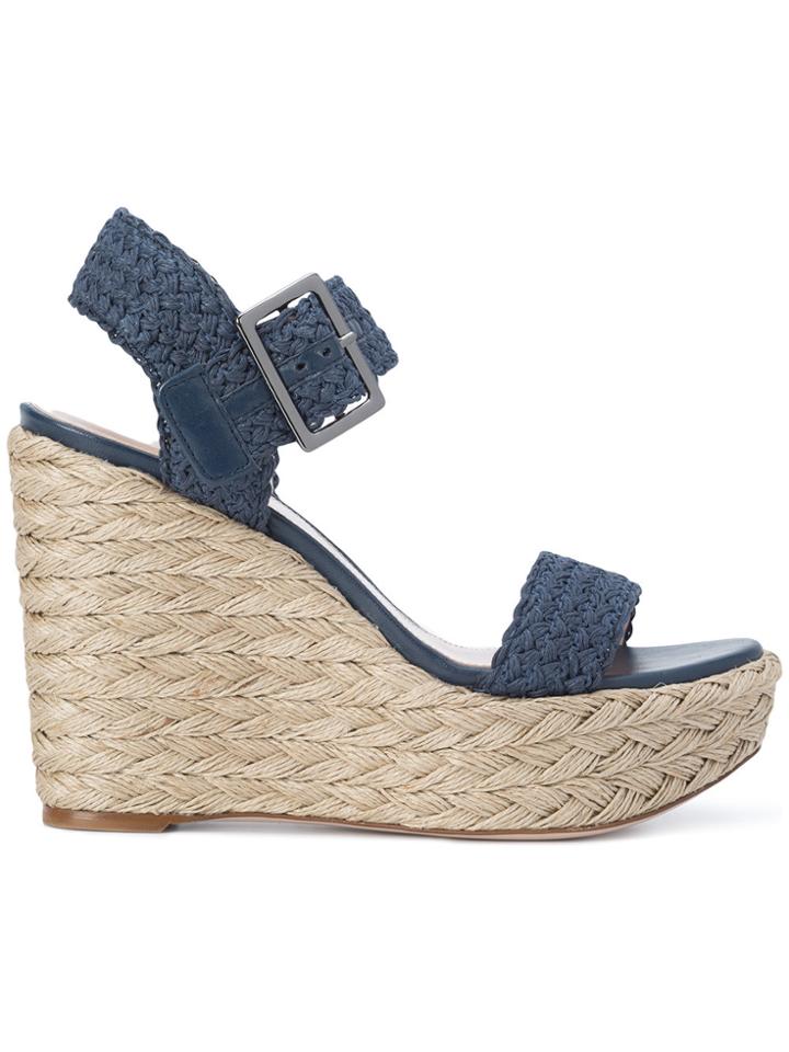 Stuart Weitzman Wedge Espadrilles - Blue