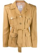 Moschino Vintage 1980's Trench Coat Styled Jacket - Neutrals