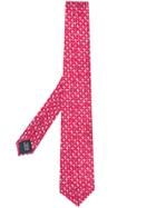 Lanvin Birds Print Tie - Red