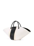 Jil Sander Curved Top Tote - White