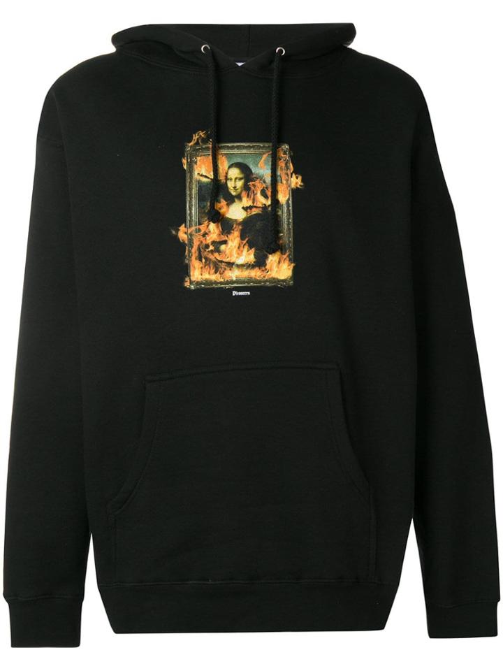 Pleasures Mona Lisa Printed Hoodie - Black