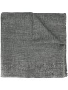 Brunello Cucinelli - Tweed Scarf - Women - Linen/flax/polyamide/polyester - One Size, Women's, Grey, Linen/flax/polyamide/polyester