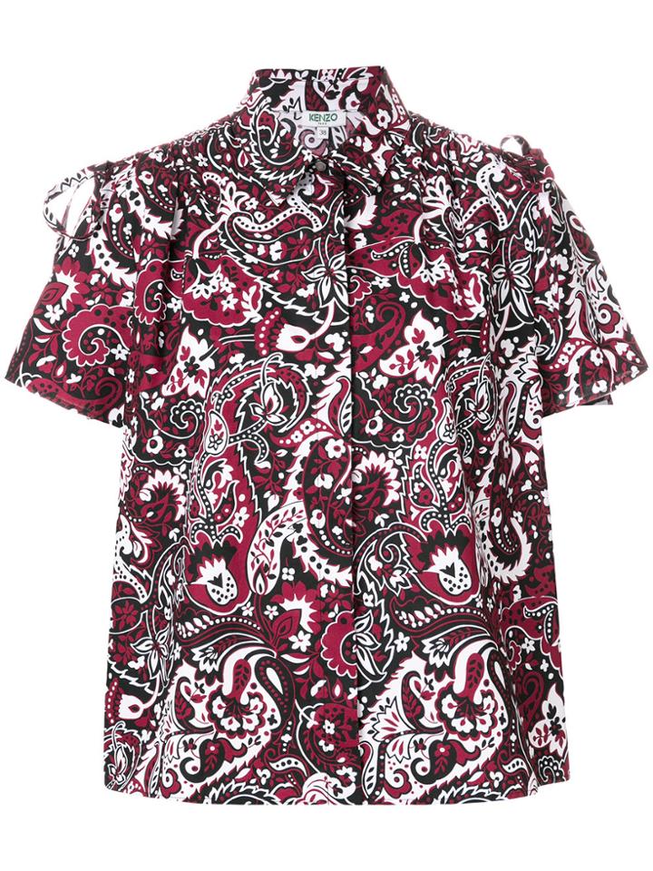 Kenzo Paisley Print Blouse - Red