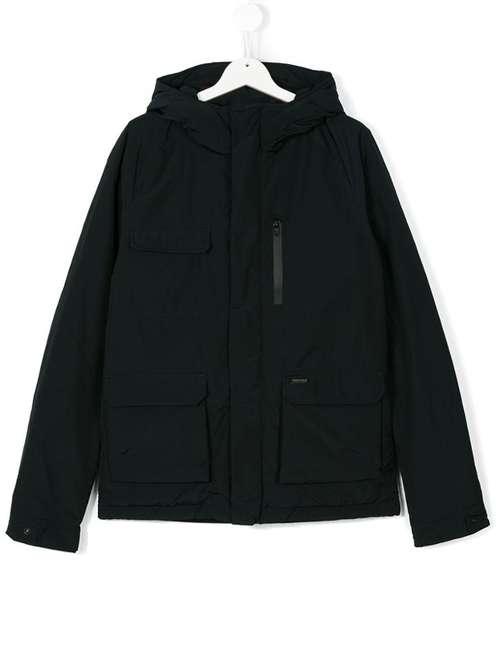 Woolrich Kids Hooded Jacket - Blue