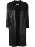 Pihakapi - Three-quarters Sleeve Jacket - Women - Calf Leather - M, Black, Calf Leather