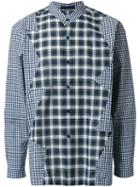 Christopher Kane Multi Patchwork Shirt, Men's, Size: Xl, Blue, Cotton