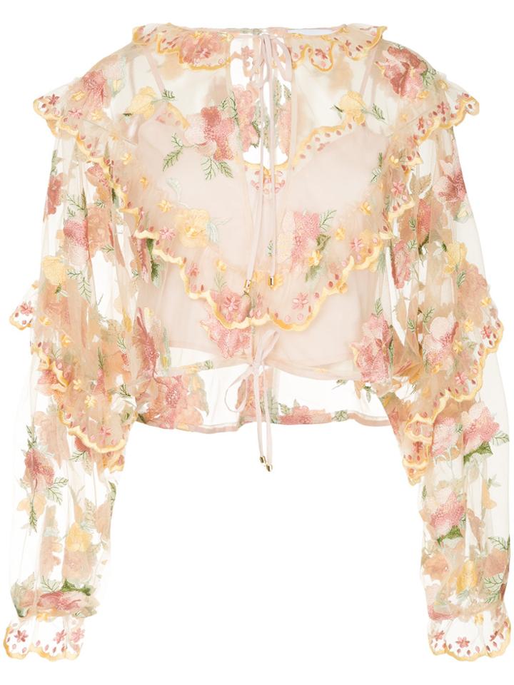 Alice Mccall Adorable Sheer Blouse - White