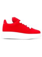 Alexander Mcqueen Laced-up Sneakers - Red
