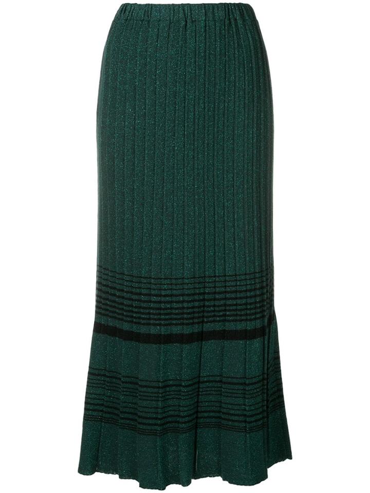 Chiara Bertani Pleated Skirt - Green