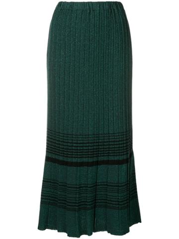 Chiara Bertani Pleated Skirt - Green
