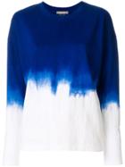 Suzusan Dip Dye Long-sleeve T-shirt - Blue