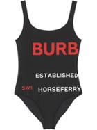Burberry Horseferry Print Swimsuit - Black