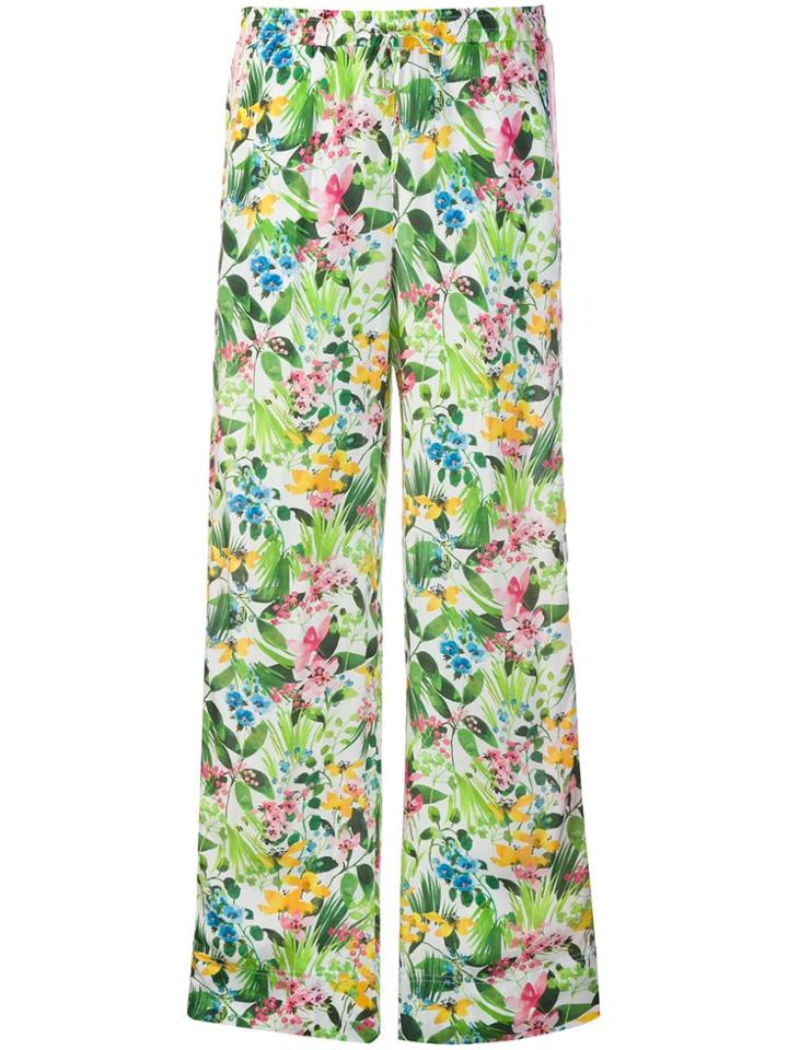 Ermanno Scervino Floral Print Trousers - Green