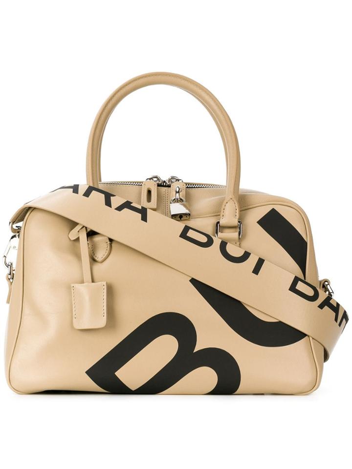 Barbara Bui Logo Print Tote - Nude & Neutrals