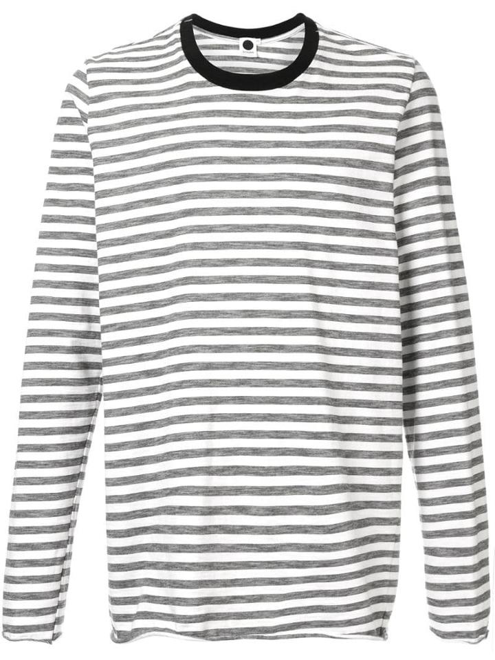 Bassike Striped Long-sleeved T-shirt - White