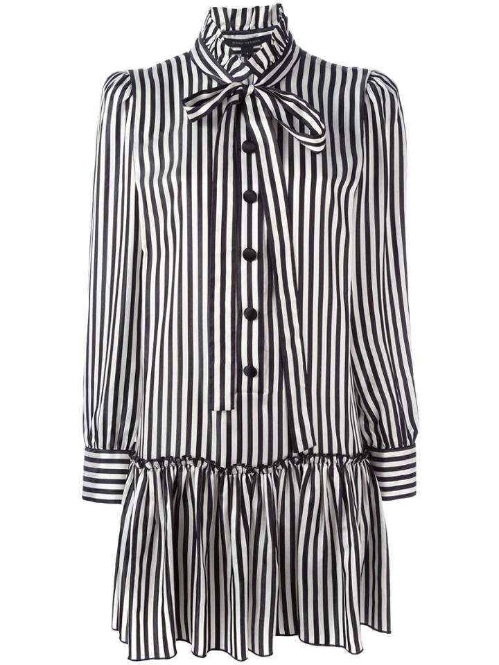 Marc Jacobs Striped Shirt Dress - White