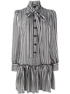 Marc Jacobs Striped Shirt Dress - White