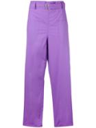 Ter Et Bantine - Loose-fit Trousers - Women - Cotton - 42, Pink/purple, Cotton