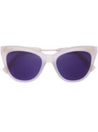 Derek Lam 'lennox' Sunglasses, Women's, White, Acetate
