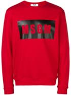 Msgm Logo Pullover - Red