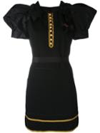 Heraldic Mini Dress - Women - Silk/polyester/viscose - 40, Black, Silk/polyester/viscose, Dsquared2