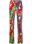 Versace Vintage Love Printed Jeans - Multicolour