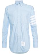 Thom Browne Stripe Detail Oxford Shirt - Blue