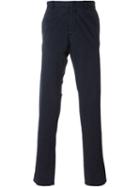 Z Zegna Classic Chino Trousers, Men's, Size: 52, Blue, Cotton/spandex/elastane