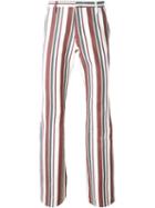 Romeo Gigli Vintage Striped Trousers, Men's, Size: 54