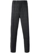 Neil Barrett Checked Tailored Trousers - Grey