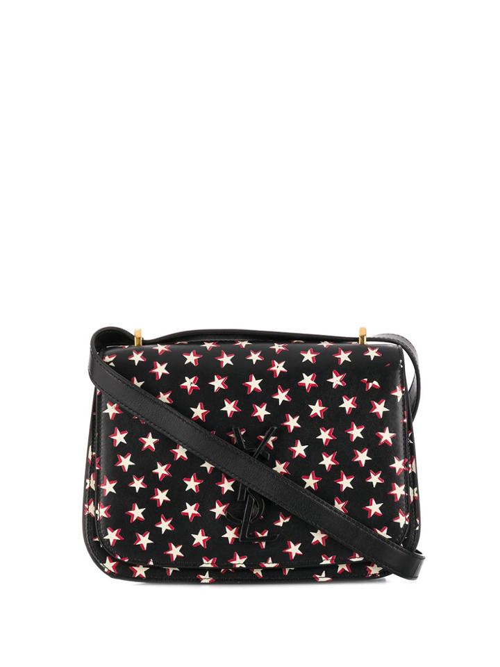 Saint Laurent Star Print Cross-body Bag - Black